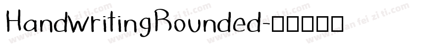 HandwritingRounded字体转换