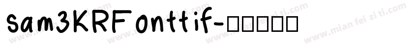 sam3KRFonttif字体转换