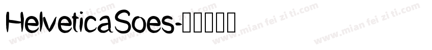 HelveticaSoes字体转换