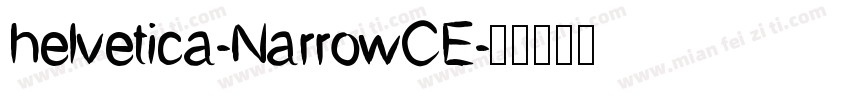 helvetica-NarrowCE字体转换