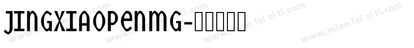 jingxiaopenmg字体转换