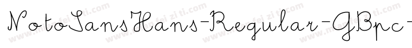NotoSansHans-Regular-GBpc-EUC-H字体转换
