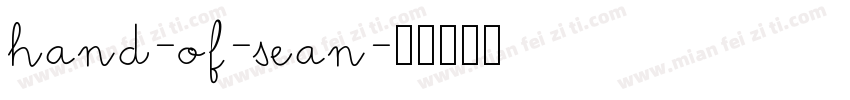 hand-of-sean字体转换