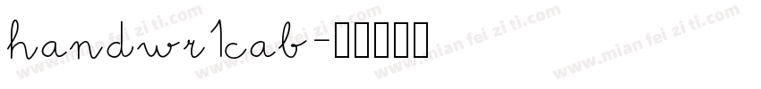 handwr1cab字体转换