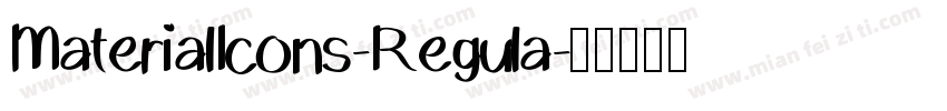 MaterialIcons-Regula字体转换