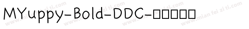 MYuppy-Bold-DDC字体转换