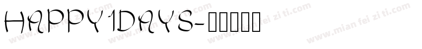 HAPPY1DAYS字体转换