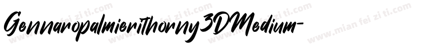 Gennaropalmierithorny3DMedium-86VA字体转换