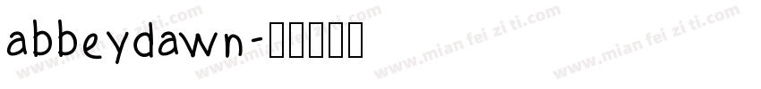 abbeydawn字体转换