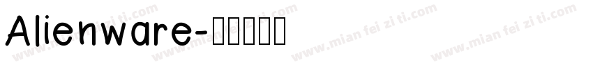 Alienware字体转换