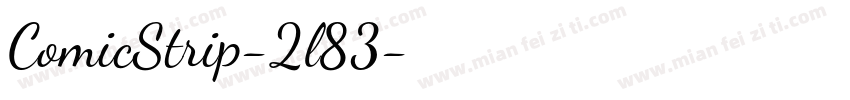ComicStrip-2l83字体转换