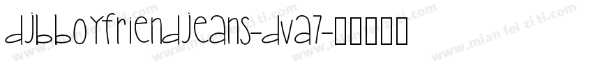 DjbBoyfriendJeans-dVA7字体转换
