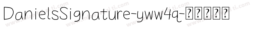 DanielsSignature-yww4q字体转换