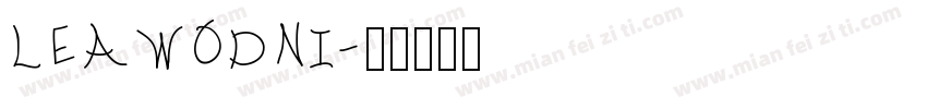 LEAWODNI字体转换