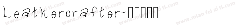 Leathercrafter字体转换