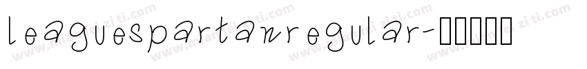 leaguespartanregular字体转换