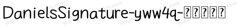 DanielsSignature-yww4q字体转换