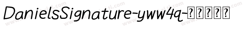 DanielsSignature-yww4q字体转换