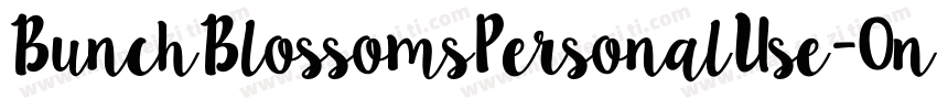 BunchBlossomsPersonalUse-0nA4字体转换