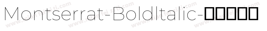 Montserrat-Boldltalic字体转换
