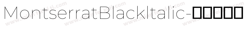 MontserratBlackltalic字体转换