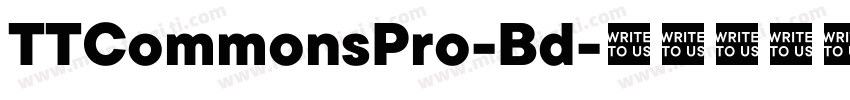 TTCommonsPro-Bd字体转换