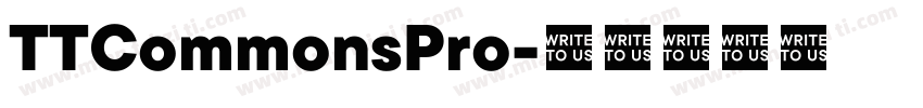 TTCommonsPro字体转换