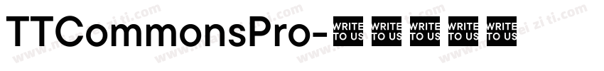 TTCommonsPro字体转换