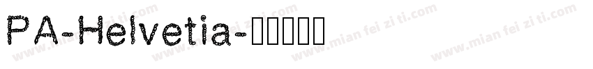 PA-Helvetia字体转换