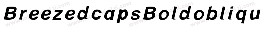 BreezedcapsBoldoblique-Epvj字体转换