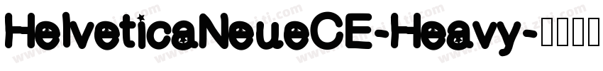 HelveticaNeueCE-Heavy字体转换