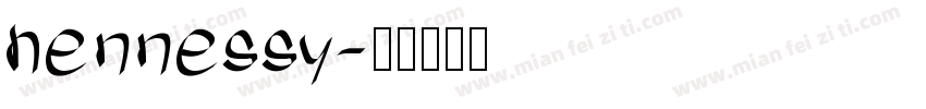 hennessy字体转换