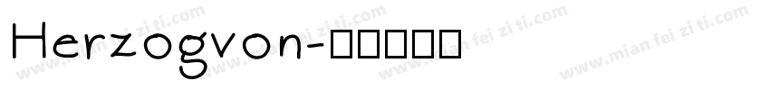 Herzogvon字体转换
