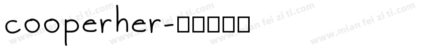 cooperher字体转换