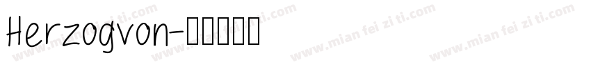 Herzogvon字体转换