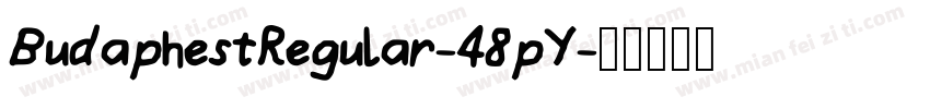 BudaphestRegular-48pY字体转换