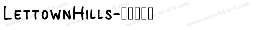 LettownHills字体转换