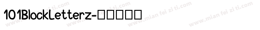 101BlockLetterz字体转换
