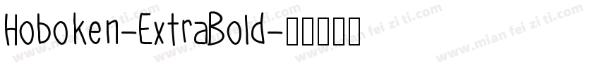 Hoboken-ExtraBold字体转换