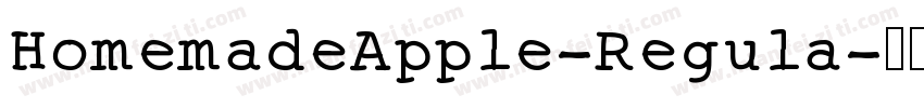 HomemadeApple-Regula字体转换
