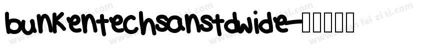 bunkentechsanstdwide字体转换