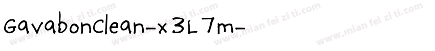 GavabonClean-x3L7m字体转换
