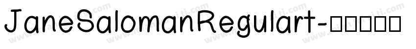 JaneSalomanRegulart字体转换