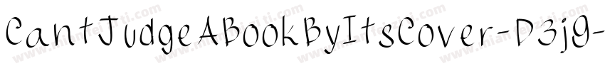 CantJudgeABookByItsCover-D3j9字体转换