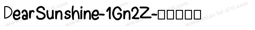 DearSunshine-1Gn2Z字体转换