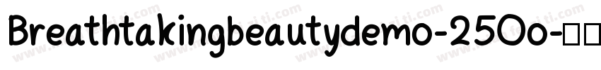 Breathtakingbeautydemo-25Oo字体转换