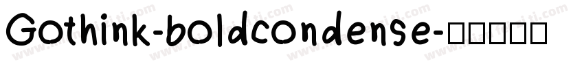 Gothink-boldcondense字体转换