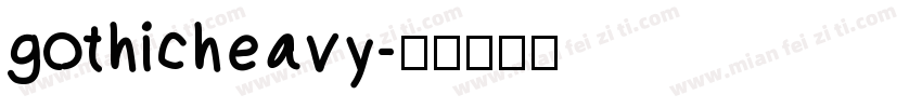 gothicheavy字体转换