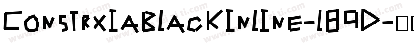 Constrxiablackinline-l89D字体转换