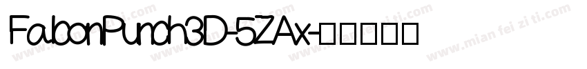 FalconPunch3D-5ZAx字体转换